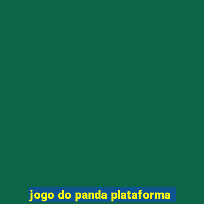 jogo do panda plataforma